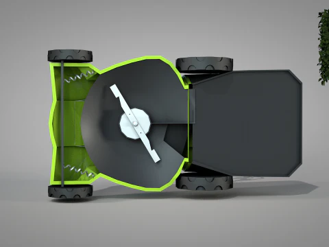 Garden Lawn Mower 3D Model