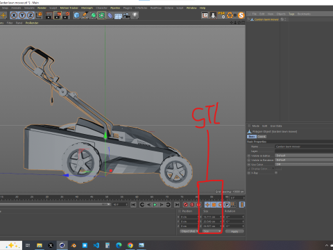 Garden Lawn Mower Modèle 3D