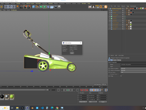 Garden Lawn Mower Modèle 3D
