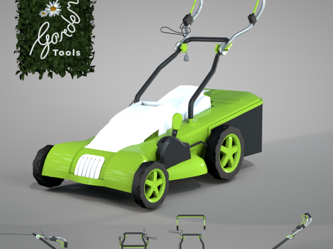 Garden Lawn Mower Modèle 3D