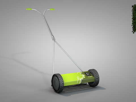 Garden Manual Lawn Mower 3D Model