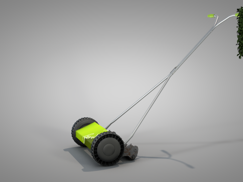 Garden Manual Lawn Mower 3D-Modell