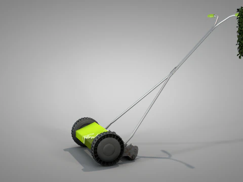 Garden Manual Lawn Mower 3D Model
