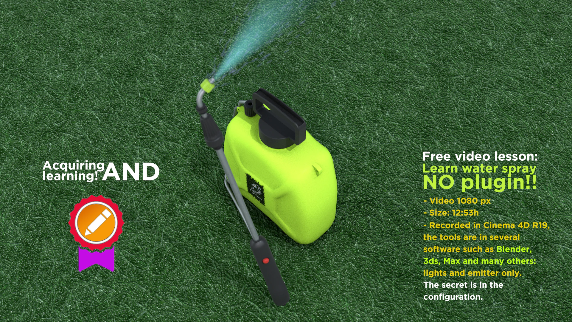 Garden Electric Sprayer 5L 3D Model .c4d .max .obj .3ds .fbx .stl .blend