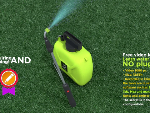 Elektrischer Gartenspr&uuml;her 5L 3D Modell