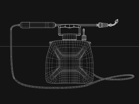 Garden Electric Sprayer 5L 3D Модель