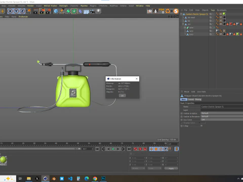Garden Electric Sprayer 5L 3D Model