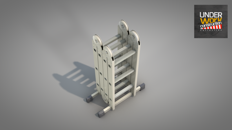 Construction - Multifunctional Ladder 3D-Modell .c4d .max .obj .3ds .fbx .stl .blend