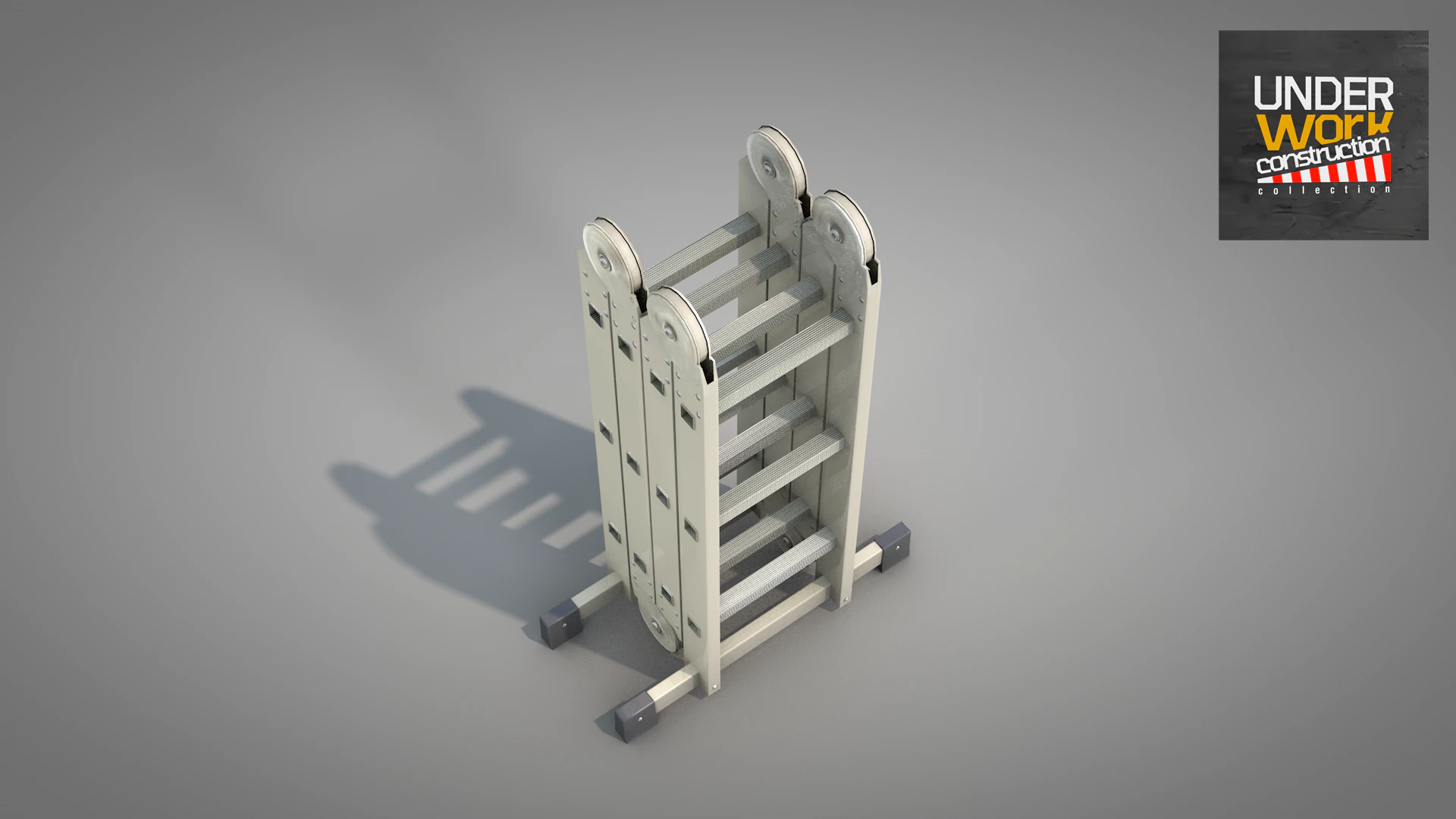 Construction - Multifunctional Ladder 3D Model .c4d .max .obj .3ds .fbx .stl .blend 