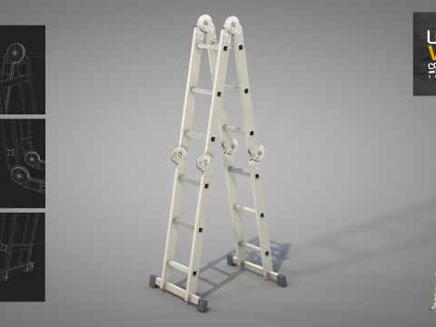 Construction - Multifunctional Ladder 3D-Modell