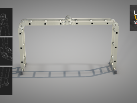 Construction - Multifunctional Ladder 3D-Modell