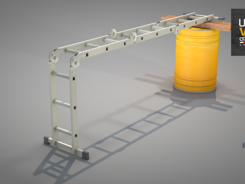 Construction - Multifunctional Ladder 3D-Modell