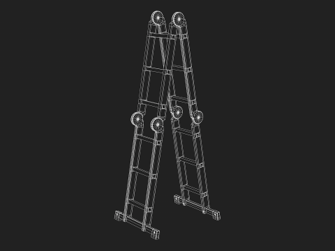 Construction - Multifunctional Ladder 3D-Modell