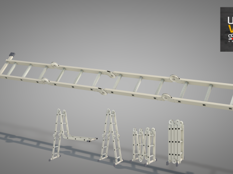 Construction - Multifunctional Ladder 3D-Modell