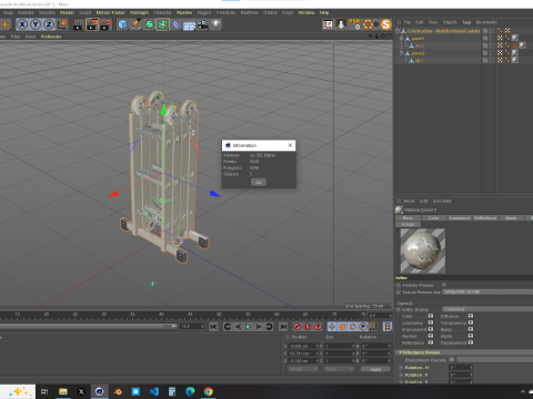 Construction - Multifunctional Ladder 3D-Modell