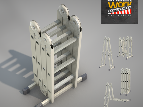 Construction - Multifunctional Ladder 3D-Modell