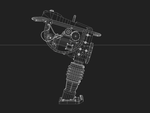 Construction - Tamping Rammer 3D 模型