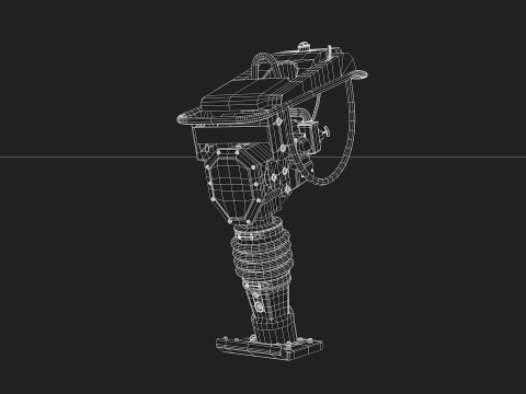 Construction - Tamping Rammer 3D 模型