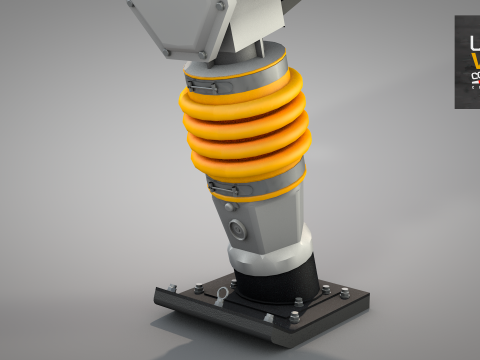 Construction - Tamping Rammer 3D 模型