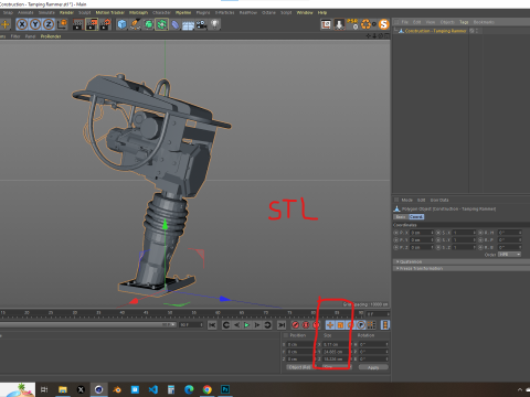 Construction - Tamping Rammer 3D 模型