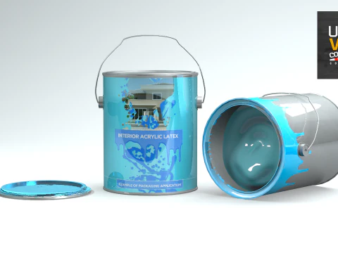 Construction Can Tint Dripping 3D Model