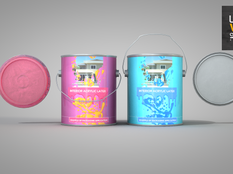 Construction Can Tint Dripping 3D 모델