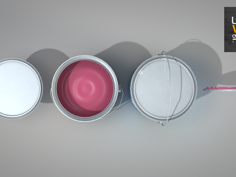 Construction Can Tint Dripping 3D 모델