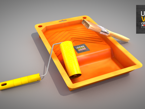 Construction - Plastic Painting Tray 3D Model