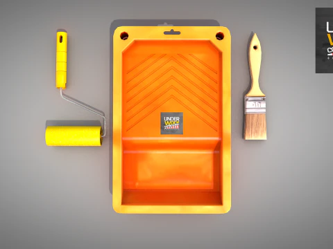 Construction - Plastic Painting Tray 3D Model