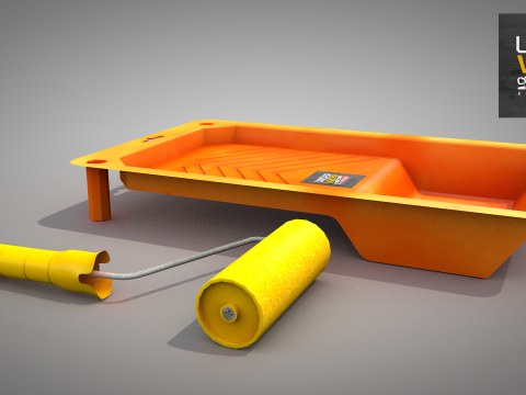 Construction - Plastic Painting Tray 3D Model