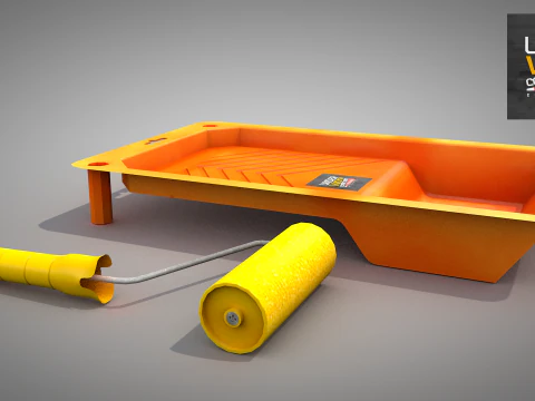 Construction - Plastic Painting Tray 3D Model
