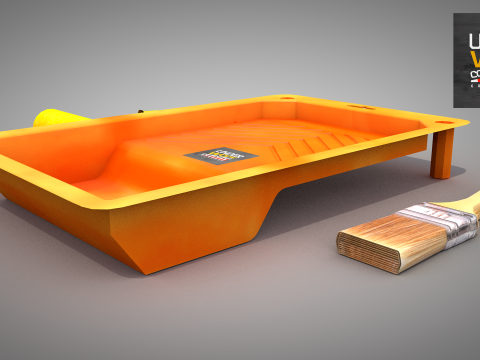 Construction - Plastic Painting Tray 3D Model