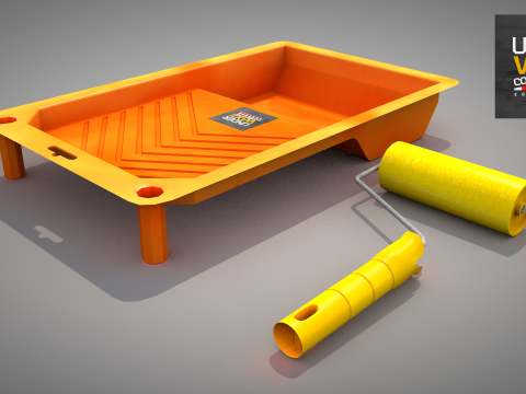 Construction - Plastic Painting Tray 3D Model