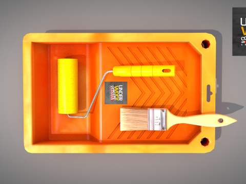 Construction - Plastic Painting Tray 3D Model