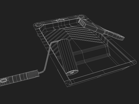 Construction - Plastic Painting Tray 3D Model