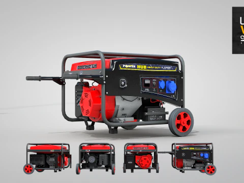 Constructie - Generatornaaf 10000w 3D Model