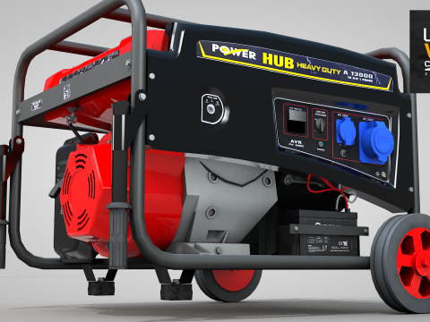 Construction - Generator Hub 10000w 3D 모델