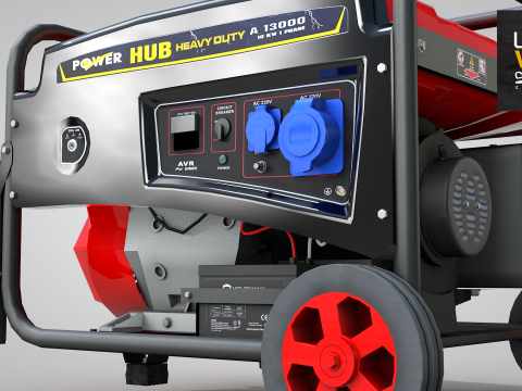 Construction - Generator Hub 10000w 3D 모델