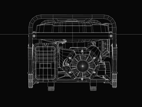Construction - Generator Hub 10000w 3D 모델