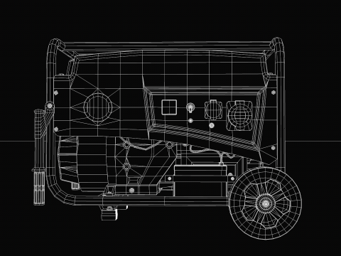 Construction - Generator Hub 10000w 3D 모델