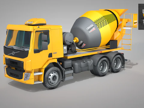 Bouw betonmixer 3D Model