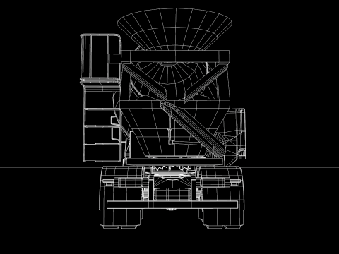 Construction Concrete Mixer Truck Modello 3D