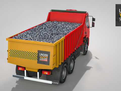 Construction Dump Truck 3D-Modell