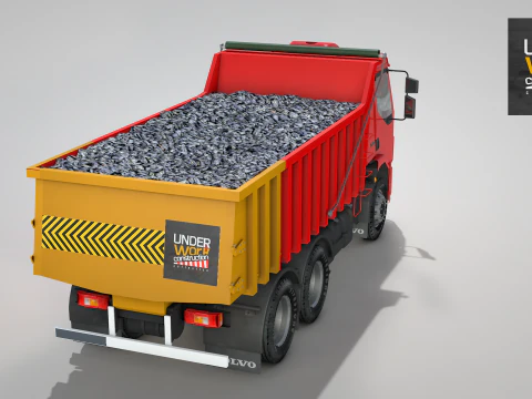 Construction Dump Truck 3D Model