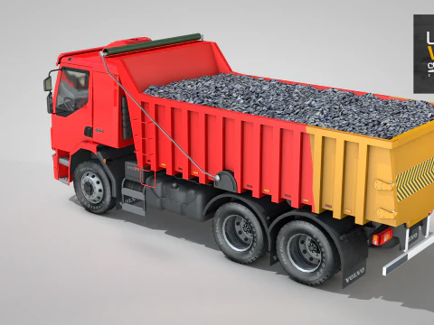 Construction Dump Truck 3D Model