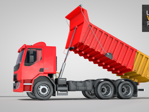 Construction Dump Truck 3D-Modell