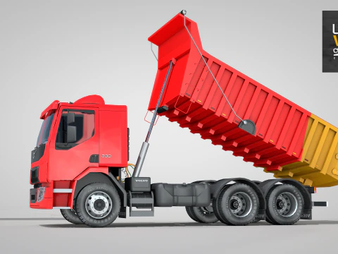 Construction Dump Truck 3D Model