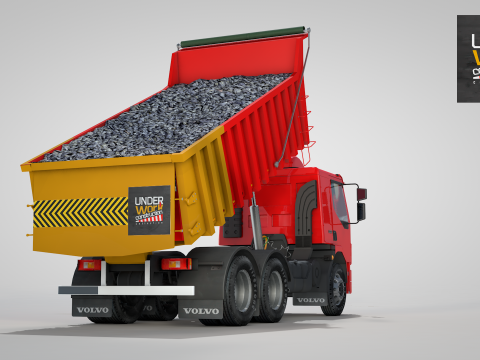 Construction Dump Truck 3D-Modell