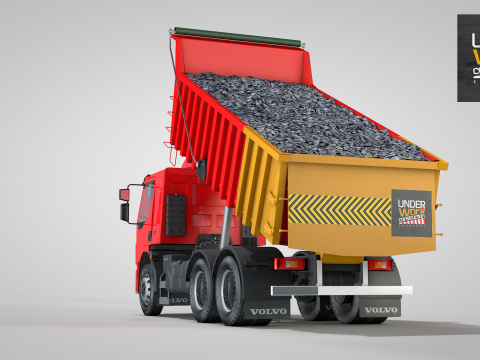 Construction Dump Truck 3D-Modell