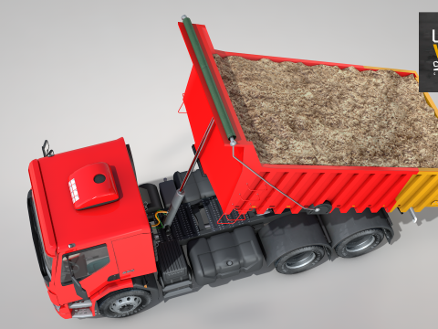 Construction Dump Truck 3D-Modell